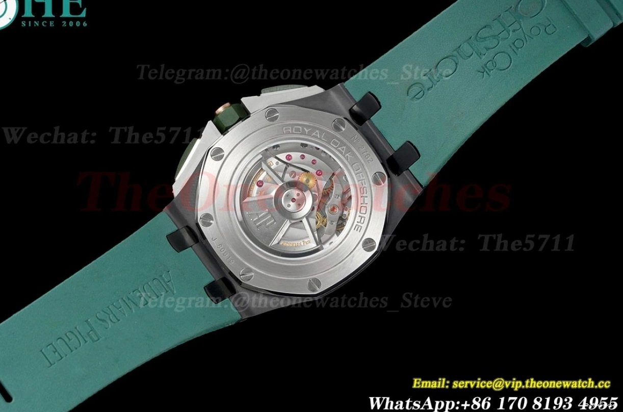 Ceramic Green A3126 2020 44mm Royal Offshore Oak RSF Dial RU 0411